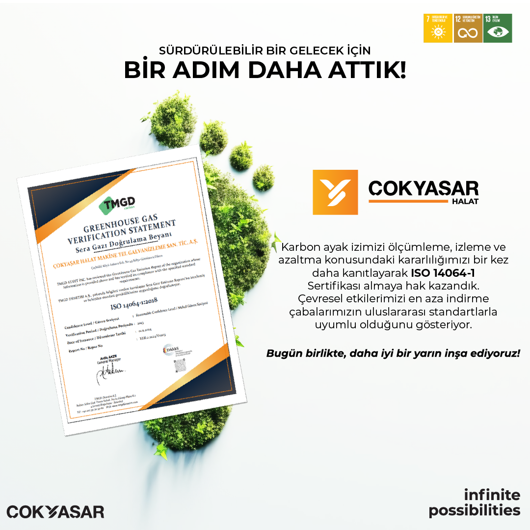 ISO 14064-1 Sertifikası Almaya Hak Kazandık!