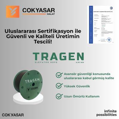 Çokyaşar Halat, Asansör Halatlarında Uluslararası Sertifikasyon Aldı